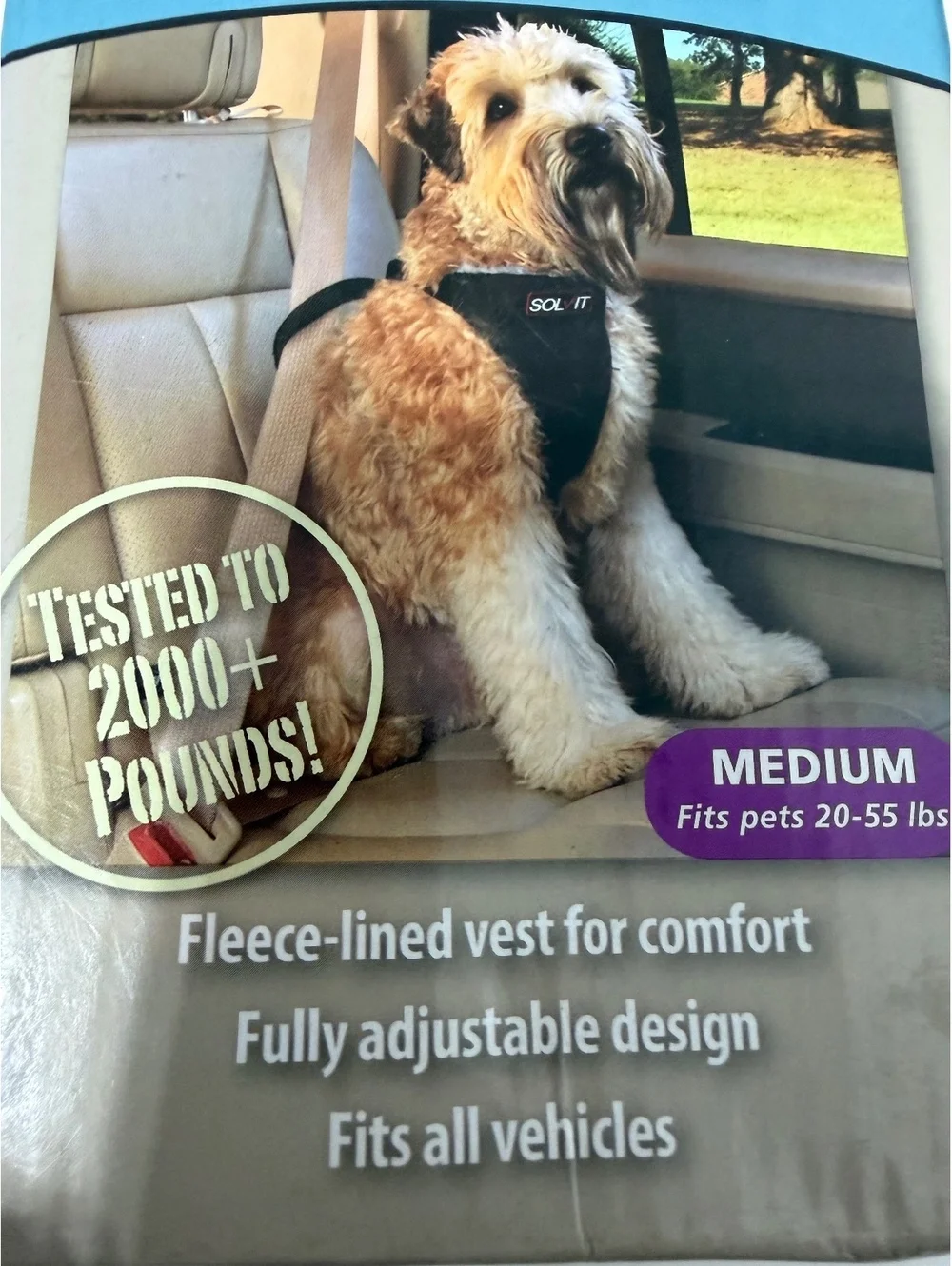 Travel Hound Car Safety Harness Medium for Pets 20-55 lbs